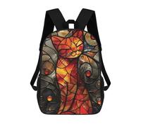 sinyumoney Impression 3D Kintsugi Cat Sacs À Dos Scolaires Pour Enfants, Cartables Pour Garçons, Grand Sac À Dos De Voyage, Sacs À Dos De Jour 17inch