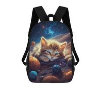 sinyumoney Impression 3D Kitten Sleeping Heavily Sacs À Dos Scolaires Pour Enfants, Cartables Pour Garçons, Grand Sac À Dos De Voyage, Sacs À Dos De Jour 17inch