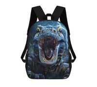 sinyumoney Impression 3D Komodo Dragon Lightning Sacs À Dos Scolaires Pour Enfants, Cartables Pour Garçons, Grand Sac À Dos De Voyage, Sacs À Dos De Jour 17inch