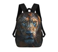sinyumoney Impression 3D Lion Face Sacs À Dos Scolaires Pour Enfants, Cartables Pour Garçons, Grand Sac À Dos De Voyage, Sacs À Dos De Jour 17inch
