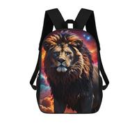 sinyumoney Impression 3D Lion Galaxy Fantasy Sacs À Dos Scolaires Pour Enfants De 17 Pouces, Sacs À Livres Pour Garçons, Grand Sac À Dos De Voyage, Sacs À Dos De Jour