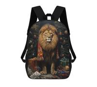 sinyumoney Impression 3D Lion Xmas Sweet Sacs À Dos Scolaires Pour Enfants, Cartables Pour Garçons, Grand Sac À Dos De Voyage, Sacs À Dos De Jour 17inch