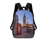 sinyumoney Impression 3D London Big Ben Sacs À Dos Scolaires Pour Enfants, Cartables Pour Garçons, Grand Sac À Dos De Voyage, Sacs À Dos De Jour 17inch