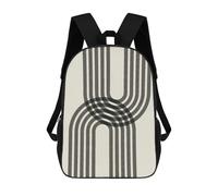 sinyumoney Impression 3D Minimalist Lines 11 Sacs À Dos Scolaires Pour Enfants, Cartables Pour Garçons, Grand Sac À Dos De Voyage, Sacs À Dos De Jour 17inch