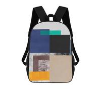 sinyumoney Impression 3D Modern Textures 07 Sacs À Dos Scolaires Pour Enfants, Cartables Pour Garçons, Grand Sac À Dos De Voyage, Sacs À Dos De Jour 17inch