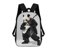 sinyumoney Impression 3D Panda Guitar Sacs À Dos Scolaires Pour Enfants De 17 Pouces, Sacs À Livres Pour Garçons, Grand Sac À Dos De Voyage, Sacs À Dos De Jour