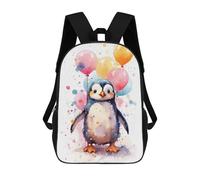 sinyumoney Impression 3D Penguin Cute Sacs À Dos Scolaires Pour Enfants De 17 Pouces, Sacs À Livres Pour Garçons, Grand Sac À Dos De Voyage, Sacs À Dos De Jour