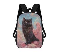 sinyumoney Impression 3D Persian Cat with Pink Wings Persian Cat Angel Sacs À Dos Scolaires Pour Enfants, Cartables Pour Garçons, Grand Sac À Dos De Voyage, Sacs À Dos De Jour 17inch