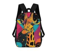 sinyumoney Impression 3D Pop Art Giraffe Sacs À Dos Scolaires Pour Enfants, Cartables Pour Garçons, Grand Sac À Dos De Voyage, Sacs À Dos De Jour 17inch
