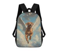 sinyumoney Impression 3D Rhodesian Ridgeback Angel Majestic Pet Tribute Dog with Wings Sacs À Dos Scolaires Pour Enfants, Cartables Pour Garçons, Grand Sac À Dos De Voyage, Sacs À Dos De Jour 17inch