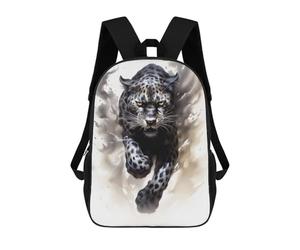 sinyumoney Impression 3D Running Black Cheetah Sacs À Dos Scolaires Pour Enfants, Cartables Pour Garçons, Grand Sac À Dos De Voyage, Sacs À Dos De Jour 17inch