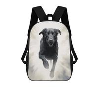 sinyumoney Impression 3D Running Black Dog Sacs À Dos Scolaires Pour Enfants, Cartables Pour Garçons, Grand Sac À Dos De Voyage, Sacs À Dos De Jour 17inch