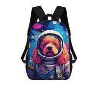 sinyumoney Impression 3D Space Dog Adventure -119 Sacs À Dos Scolaires Pour Enfants De 17 Pouces, Sacs À Livres Pour Garçons, Grand Sac À Dos De Voyage, Sacs À Dos De Jour