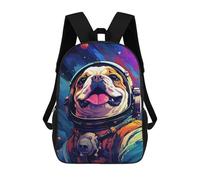 sinyumoney Impression 3D Space Dog Adventure-53 Sacs À Dos Scolaires Pour Enfants De 17 Pouces, Sacs À Livres Pour Garçons, Grand Sac À Dos De Voyage, Sacs À Dos De Jour