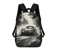 sinyumoney Impression 3D Sports Car Drifting Sacs À Dos Scolaires Pour Enfants, Cartables Pour Garçons, Grand Sac À Dos De Voyage, Sacs À Dos De Jour 17inch