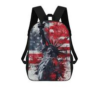 sinyumoney Impression 3D Statue of Liberty Artwork Sacs À Dos Scolaires Pour Enfants, Cartables Pour Garçons, Grand Sac À Dos De Voyage, Sacs À Dos De Jour 17inch