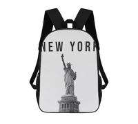 sinyumoney Impression 3D Statue of Liberty Sacs À Dos Scolaires Pour Enfants, Cartables Pour Garçons, Grand Sac À Dos De Voyage, Sacs À Dos De Jour 17inch