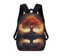 sinyumoney Impression 3D The Autumn Tree Of Life Sacs À Dos Scolaires Pour Enfants De 17 Pouces, Sacs À Livres Pour Garçons, Grand Sac À Dos De Voyage, Sacs À Dos De Jour
