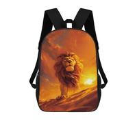 sinyumoney Impression 3D The Lion Beautiful Twiligh Sacs À Dos Scolaires Pour Enfants, Cartables Pour Garçons, Grand Sac À Dos De Voyage, Sacs À Dos De Jour 17inch