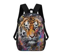 sinyumoney Impression 3D Tiger Walking in Paint Sacs À Dos Scolaires Pour Enfants, Cartables Pour Garçons, Grand Sac À Dos De Voyage, Sacs À Dos De Jour 17inch