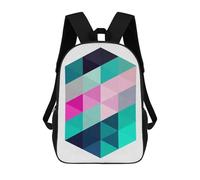 sinyumoney Impression 3D Triangles VII Sacs À Dos Scolaires Pour Enfants, Cartables Pour Garçons, Grand Sac À Dos De Voyage, Sacs À Dos De Jour 17inch