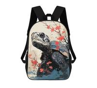 sinyumoney Impression 3D Turtle Animal Japan Vibes Sacs À Dos Scolaires Pour Enfants, Cartables Pour Garçons, Grand Sac À Dos De Voyage, Sacs À Dos De Jour 17inch