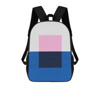 sinyumoney Impression 3D Two Colors 03 Sacs À Dos Scolaires Pour Enfants, Cartables Pour Garçons, Grand Sac À Dos De Voyage, Sacs À Dos De Jour 17inch