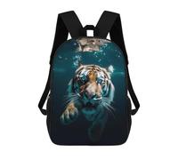 sinyumoney Impression 3D Underwater Tiger Encounter Sacs À Dos Scolaires Pour Enfants, Cartables Pour Garçons, Grand Sac À Dos De Voyage, Sacs À Dos De Jour 17inch