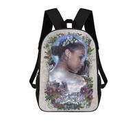 sinyumoney Impression 3D Winter Fantasy Floral Art Print Sacs À Dos Scolaires Pour Enfants De 17 Pouces, Sacs À Livres Pour Garçons, Grand Sac À Dos De Voyage, Sacs À Dos De Jour