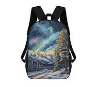 sinyumoney Impression 3D Winter Landscape Sacs À Dos Scolaires Pour Enfants, Cartables Pour Garçons, Grand Sac À Dos De Voyage, Sacs À Dos De Jour 17inch