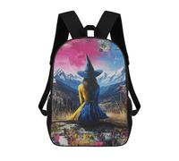 sinyumoney Impression 3D Witch in Mountainscape Sacs À Dos Scolaires Pour Enfants De 17 Pouces, Sacs À Livres Pour Garçons, Grand Sac À Dos De Voyage, Sacs À Dos De Jour