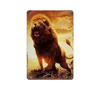 sinyumoney Instructions pour les rois - Décoration murale en fer imperméable pour l'intérieur et l'extérieur - Panneau métallique - Affiche style ferme - 30 x 20 cm