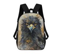 sinyumoney Intense Eagle Stare Sac À Dos Scolaire Pour Adolescents, Imprimé En 3D, Ajustable, À Poches Tendance, Pour Enfants, Garçons, Filles, Étudiants Et Adolescents 17inch
