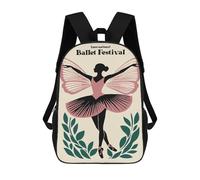 sinyumoney International Ballet Festival Poster Sacs À Dos Pour Enfants, Sac À Dos Scolaire Imprimé En 3D Pour Enfants, Sac À Dos De Voyage, Sac À Livres Pour Enfants 17inch Sac D'école