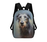 sinyumoney Irish Wolfhound 17inch Sac À Dos Scolaire Imprimé En 3D Pour Enfants, Style Décontracté Et Tendance, Idéal Pour Les Voyages Et Les Études.