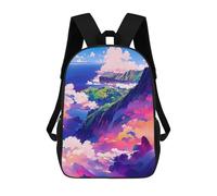 sinyumoney Island Beyond The Clouds Sac À Dos Enfant, Cartable, Sacs À Dos Scolaires Imprimés En 3D Pour Élèves Du Primaire Et Du Collège, Cadeau D'anniversaire Pour Adolescents 17inch