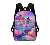 sinyumoney Island Dreamscape Sac À Dos Pour Garçons Et Adolescents, Sacs À Dos Pour Filles, Sacs À Dos Pour Tout-petits, Sacs À Livres Pour L'école Primaire Et Le Collège 17inch