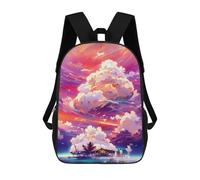 sinyumoney Island in The Sky -5 Sac À Dos Enfant, Sac À Dos Anime, Grand Sac À Dos Enfant, Sac À Dos Imprimé En 3D Pour Enfants, Cartable, Cartable Pour Garçons Et Filles 17inch
