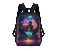 sinyumoney Island of Dreams -11 Sacs À Dos Imprimés En 3D Pour Enfants, Sacs D'école Tendance Pour Garçons, Sacs De Voyage, Sacs Scolaires Pour Élèves Du Primaire 17inch