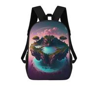 sinyumoney Island of Dreams -13 Sac À Dos Scolaire Pour Filles Et Garçons, Grande Capacité, Léger, Pour Enfants Et Étudiants 17inch