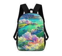 sinyumoney Island of Dreams -3 Sac À Dos Enfant, Cartable, Sacs À Dos Scolaires Imprimés En 3D Pour Élèves Du Primaire Et Du Collège, Cadeau D'anniversaire Pour Adolescents 17inch