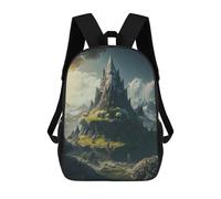sinyumoney Island of Eternal Spring Sacs À Dos Imprimés En 3D Pour Enfants, Sacs D'école Tendance Pour Garçons, Élèves Du Primaire Et Du Collège 17inch