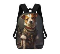 sinyumoney Jack Russell Dog Viking Sac À Dos, Cartable Imprimé En 3D, Sac À Goûter, Sac À Dos De Voyage, Sac À Dos Entre Amis, Sac À Dos Scolaire Pour Filles Et Garçons 17inch