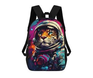 sinyumoney Jaguar Astronaut Space Explorer 17inch Sacs À Dos Scolaires Imprimés En 3D - Sacs À Dos Tendance Pour Garçons Du Primaire Et Du Collège