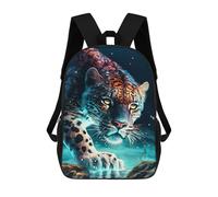sinyumoney Jaguar in Water Sac À Dos Scolaire Pour Enfants, Imprimé En 3D, Tendance Et Décontracté, Pour Garçons, Élèves Du Primaire Et Du Collège 17inch
