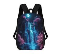 sinyumoney Japan Neon Cherry Blossom Sacs À Dos Imprimés En 3D Pour Enfants, Sacs D'école Tendance Pour Garçons, Élèves Du Primaire Et Du Collège 17inch