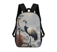 sinyumoney Japanese Crane Sacs À Dos Scolaires Pour Enfants, Sac D'école Imprimé En 3D Pour Garçons, Élèves Du Primaire Et Du Collège 17inch