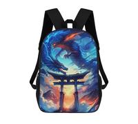 sinyumoney Japanese Dragon Torii Gate Sac À Dos Scolaire, Sac À Dos Pour Garçons Et Adolescents, Cadeau, Sac À Dos Imprimé En 3D, Sac À Dos Scolaire, Sac À Livres 17inch