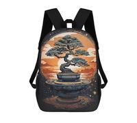 sinyumoney Japanese Eternal Bonsai Sacs À Dos Pour Garçons, Cartables Imprimés En 3D, Sacs À Dos De Voyage Tendance Pour Garçons (primaire, Collège) 17inch