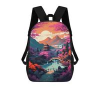 sinyumoney Japanese Fantasy 04 Sacs À Dos Scolaires Pour Enfants, Sac D'école Imprimé En 3D Pour Garçons, Élèves Du Primaire Et Du Collège 17inch
